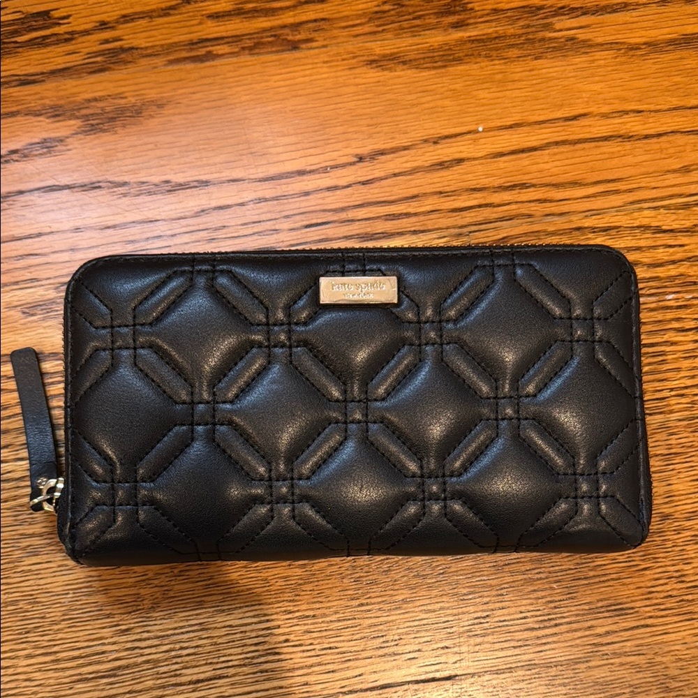 Kate Spade Black Quilted Wallet